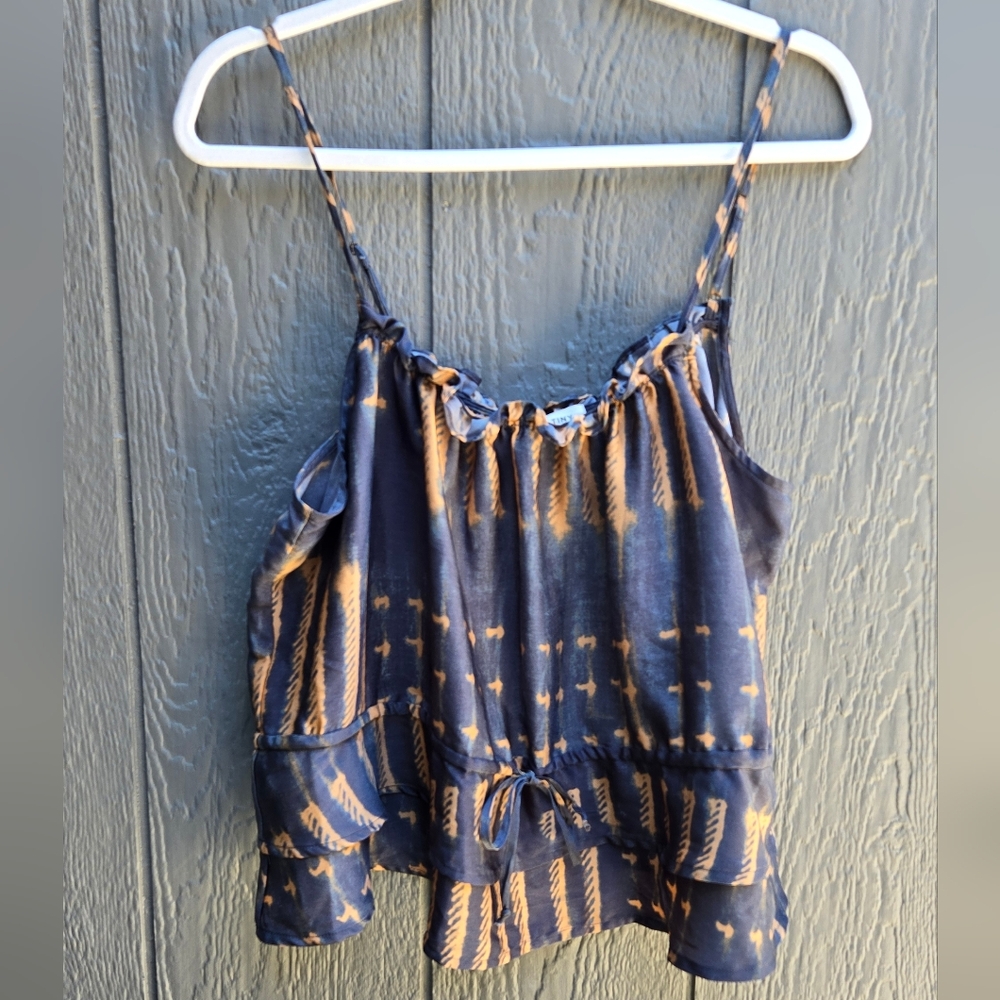 Polyester Flowy Tie-Dye Spaghetti Strap Top